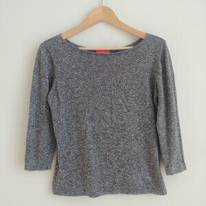 Vintage Liz Claiborne Hong Kong 100% cotton salt and pepper sweater Medium